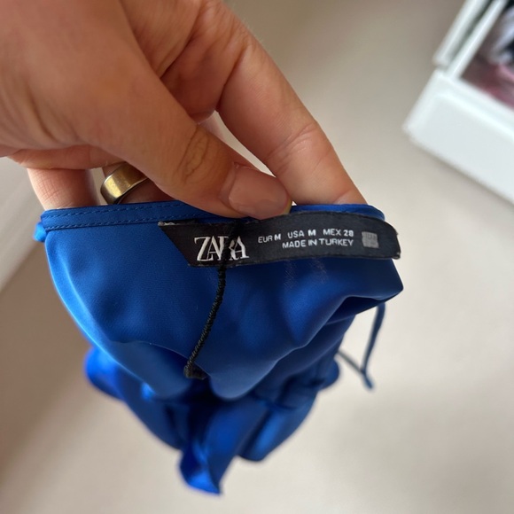 Zara Silk Blue Body Suit - Picture 3 of 3